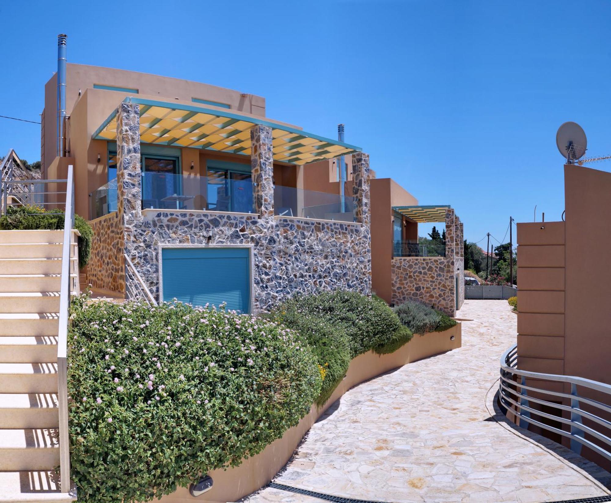 Ouzo Panoramic Houses 1, With Private Pool Plomari ภายนอก รูปภาพ