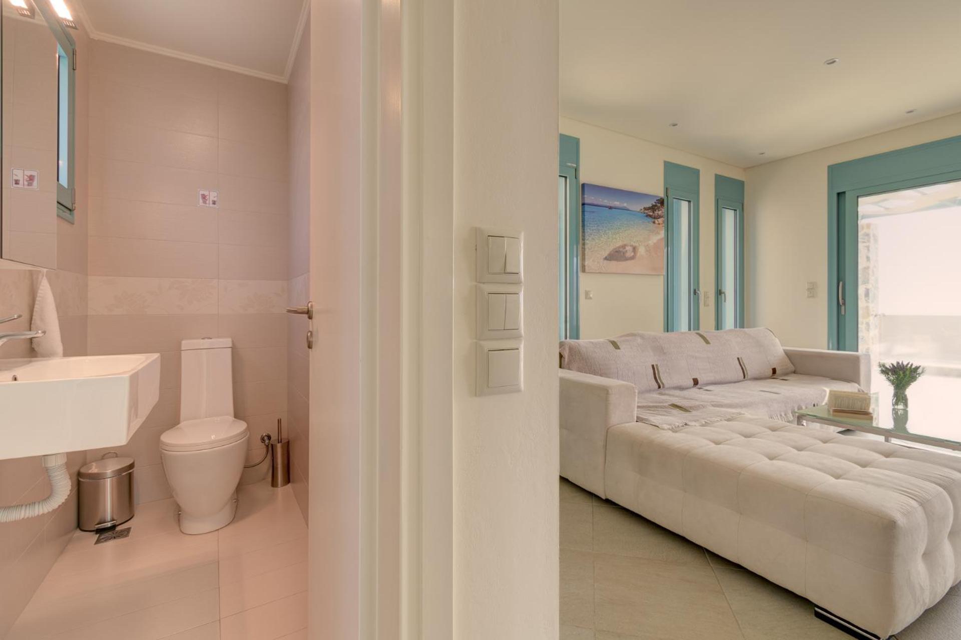 Ouzo Panoramic Houses 1, With Private Pool Plomari ห้อง รูปภาพ