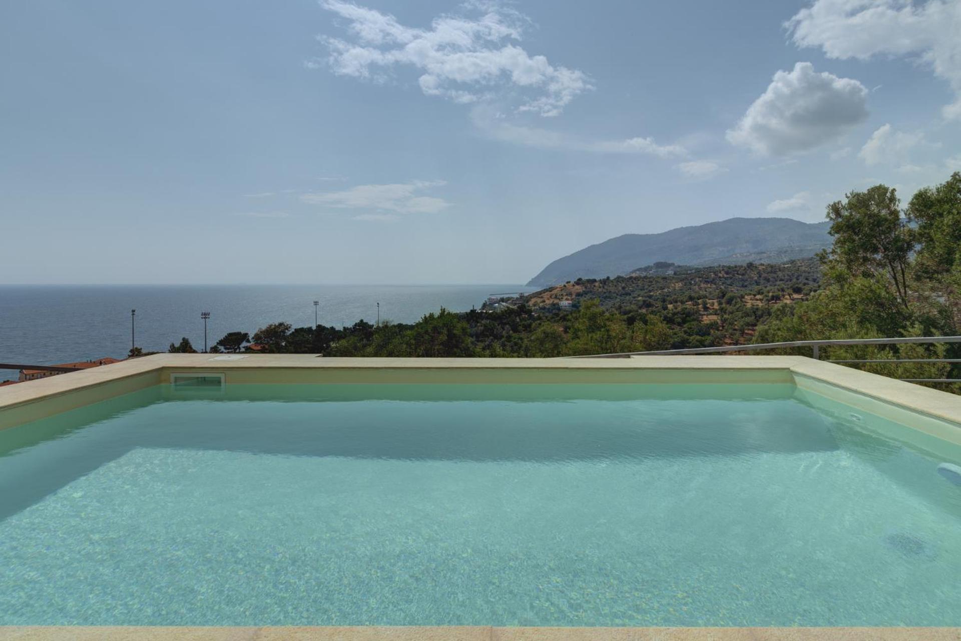 Ouzo Panoramic Houses 1, With Private Pool Plomari ภายนอก รูปภาพ
