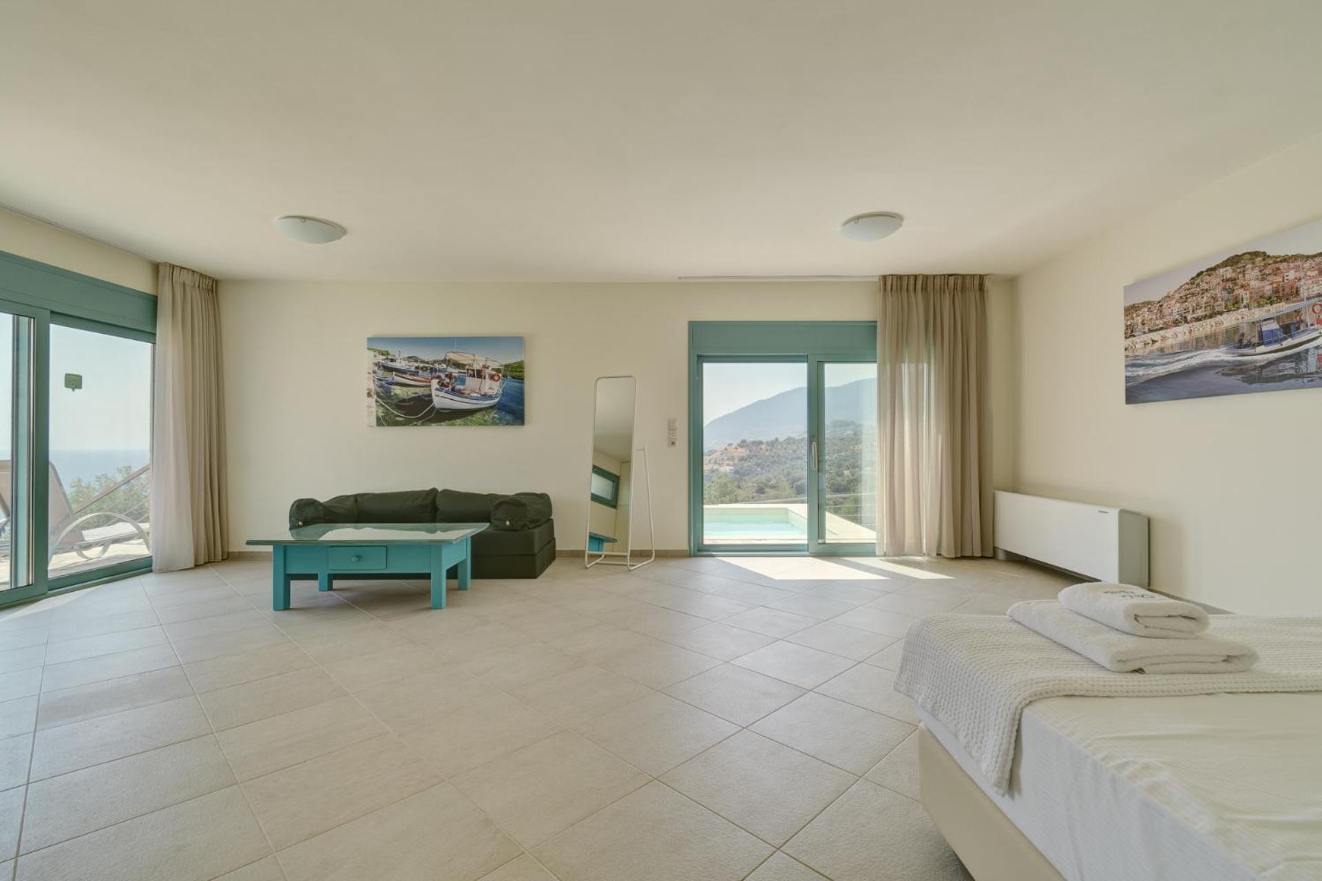 Ouzo Panoramic Houses 1, With Private Pool Plomari ห้อง รูปภาพ