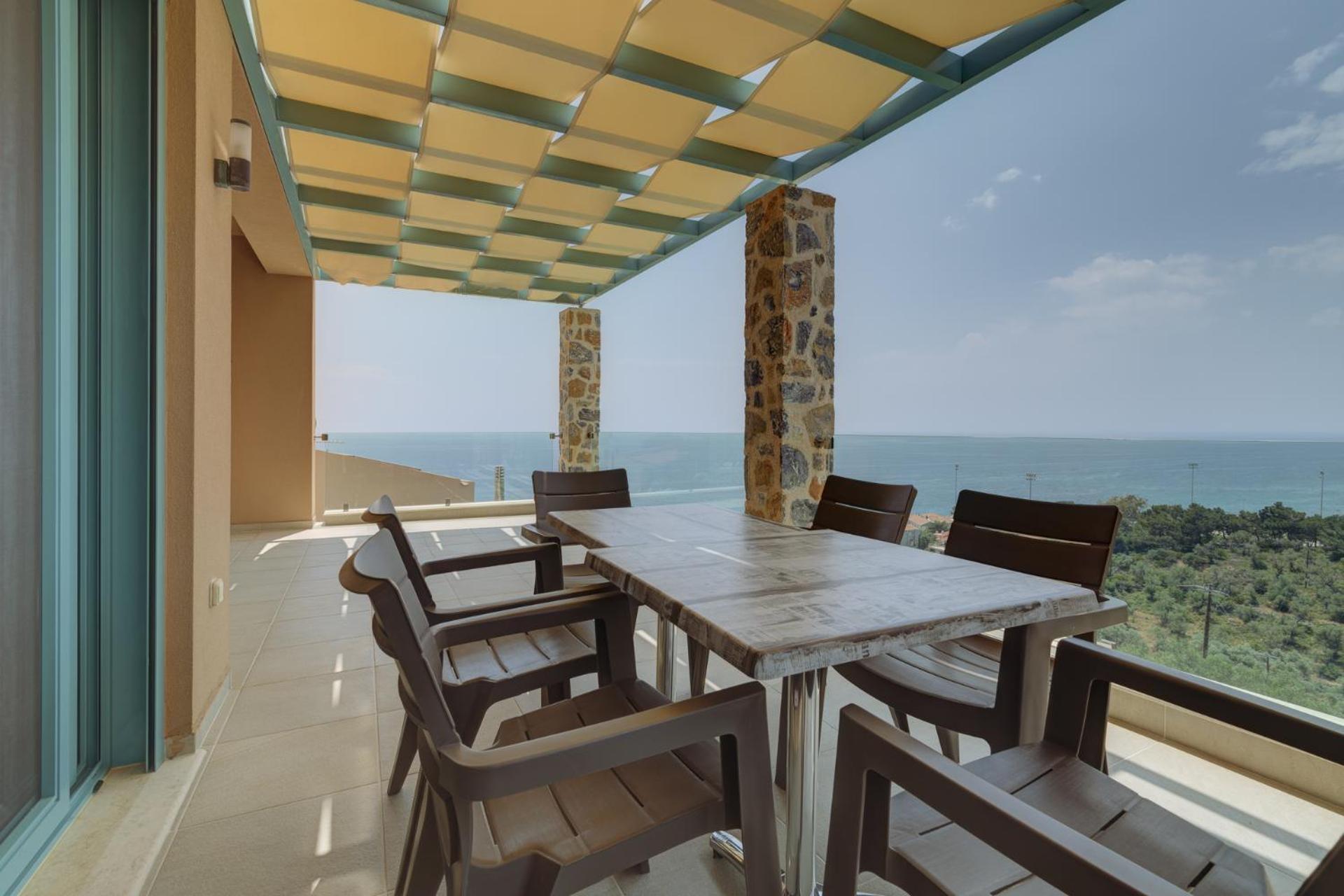 Ouzo Panoramic Houses 1, With Private Pool Plomari ห้อง รูปภาพ