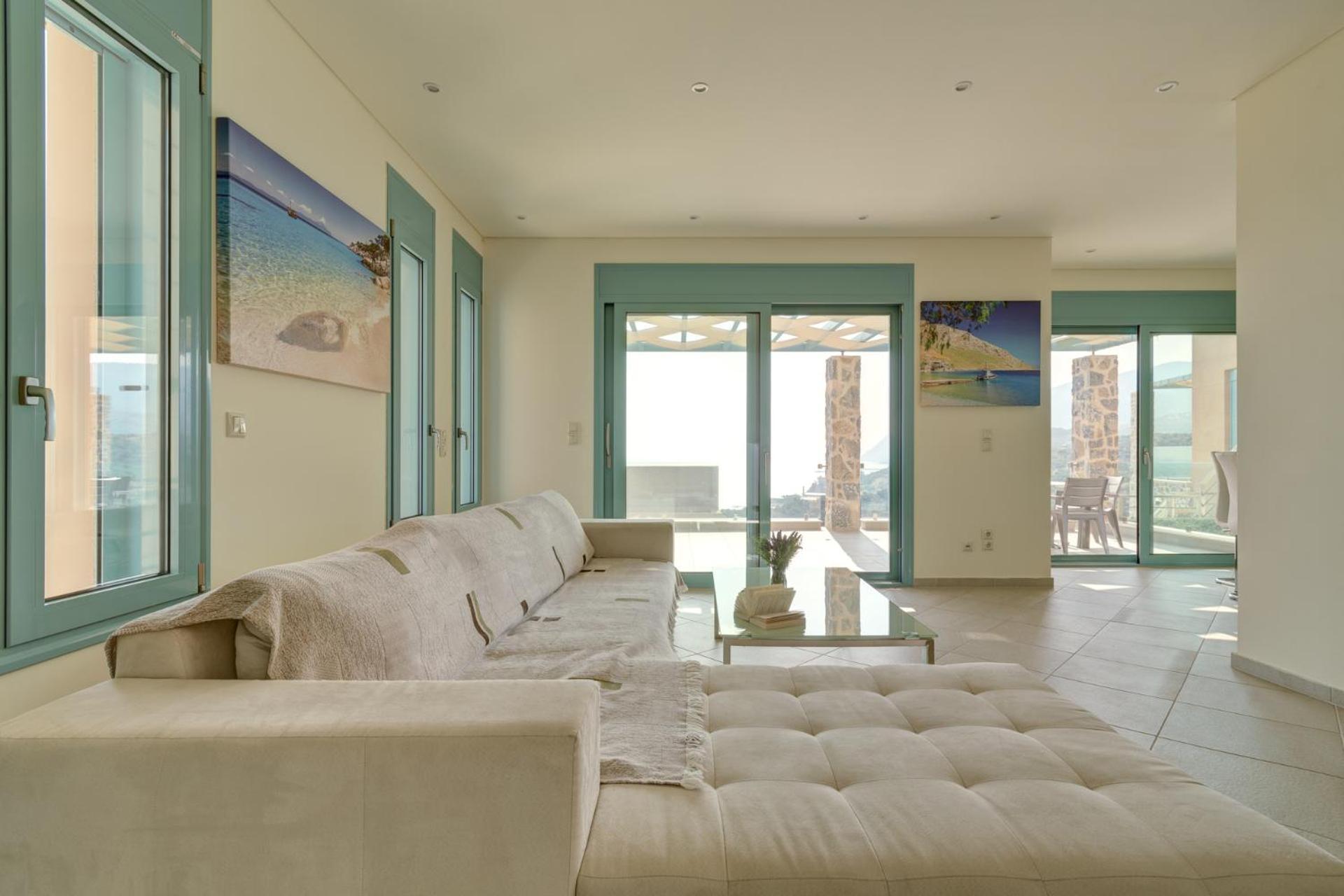 Ouzo Panoramic Houses 1, With Private Pool Plomari ห้อง รูปภาพ